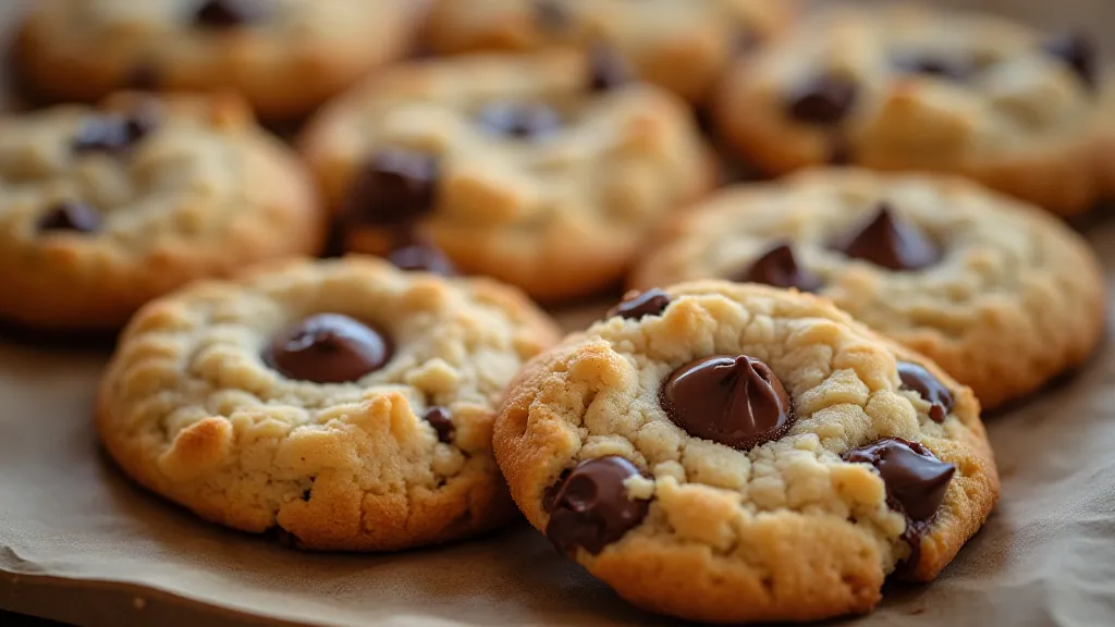 Plate of chocolate chip cookies