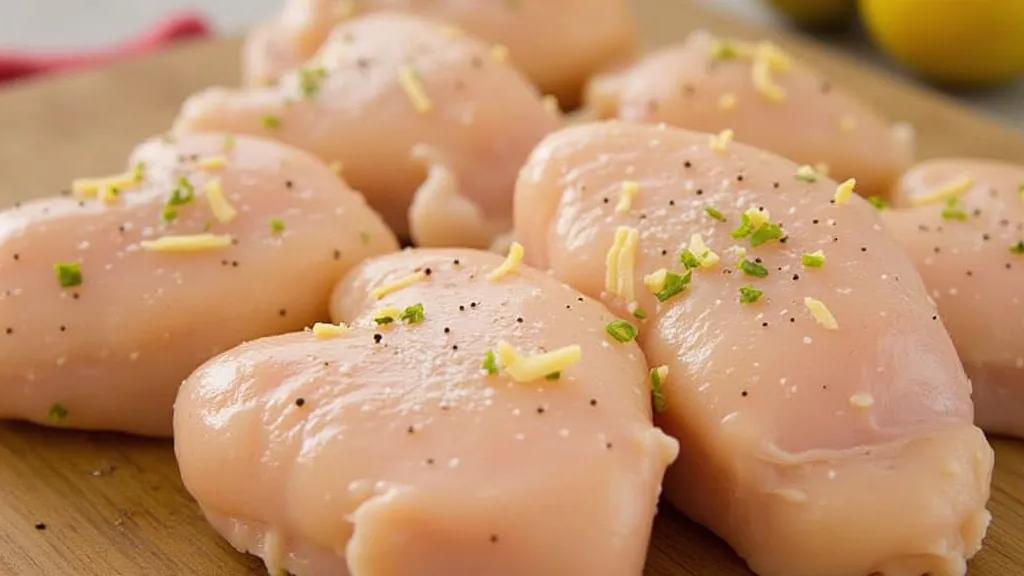 Seasoned chicken breasts