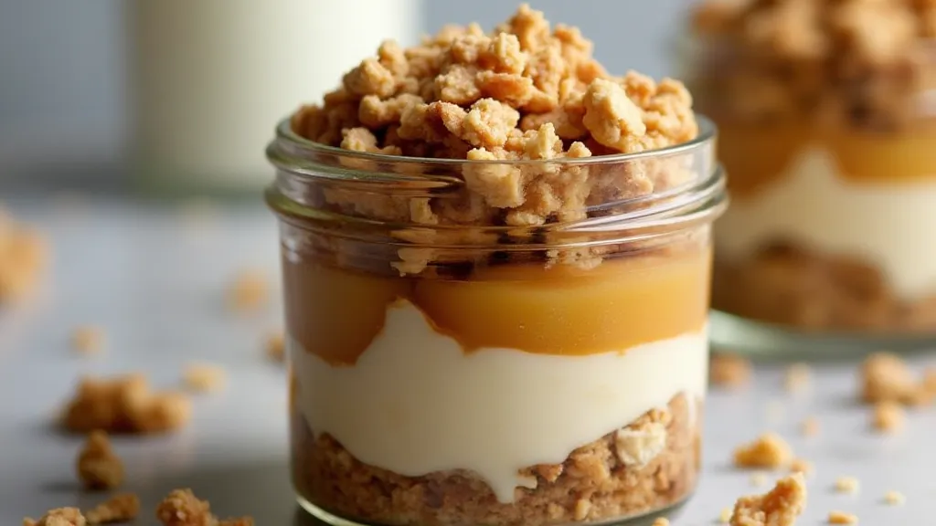 No-Bake Apple Crisp in a Jar