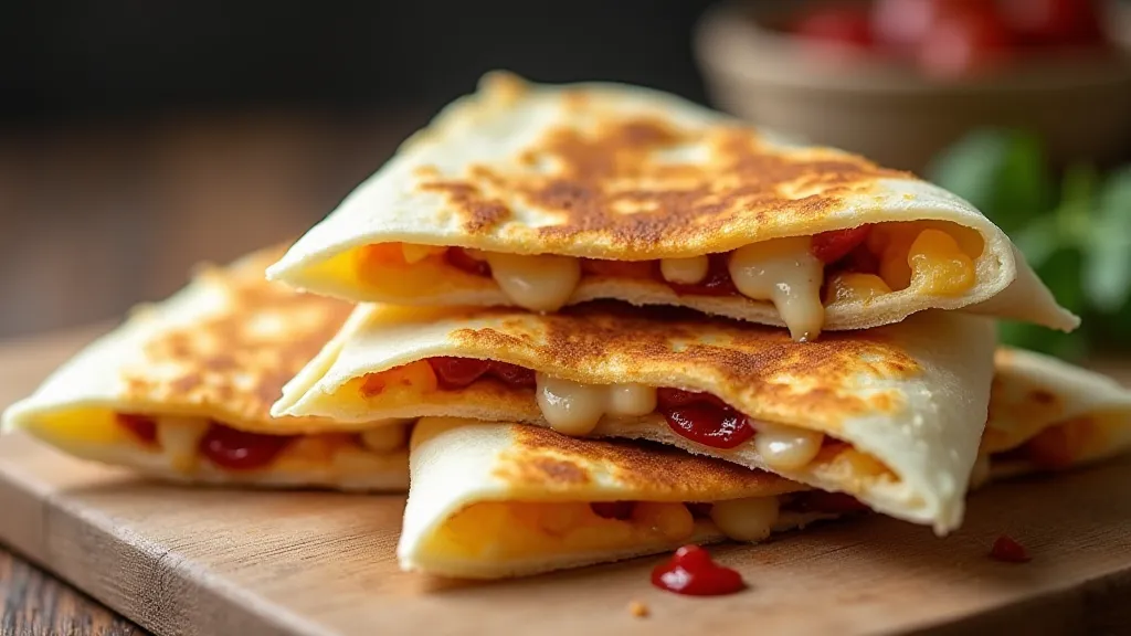 Stack of quesadillas